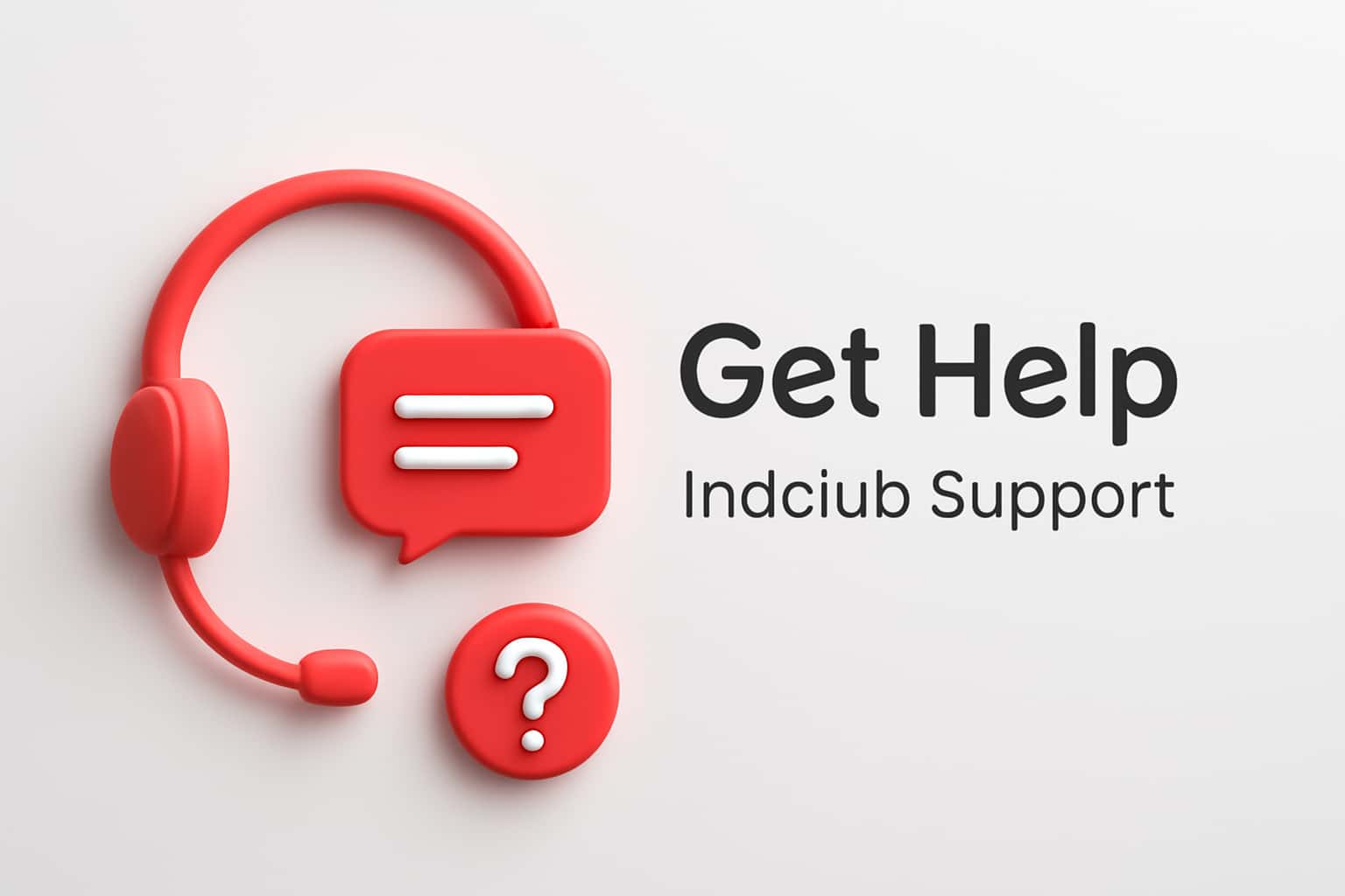 Get Help - Indclub Support Interface