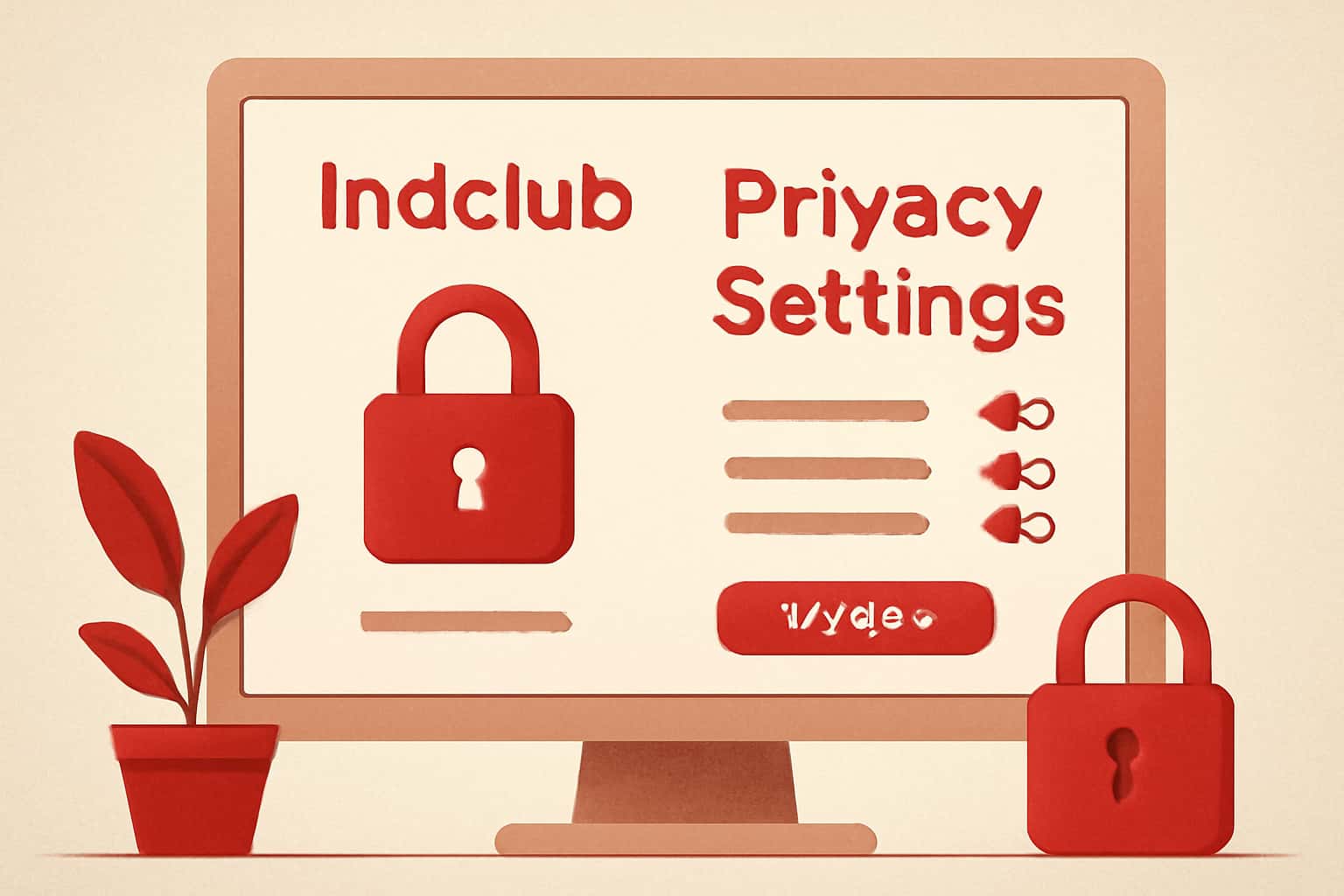 An informative layout illustrating the privacy settings options available in Indclub.