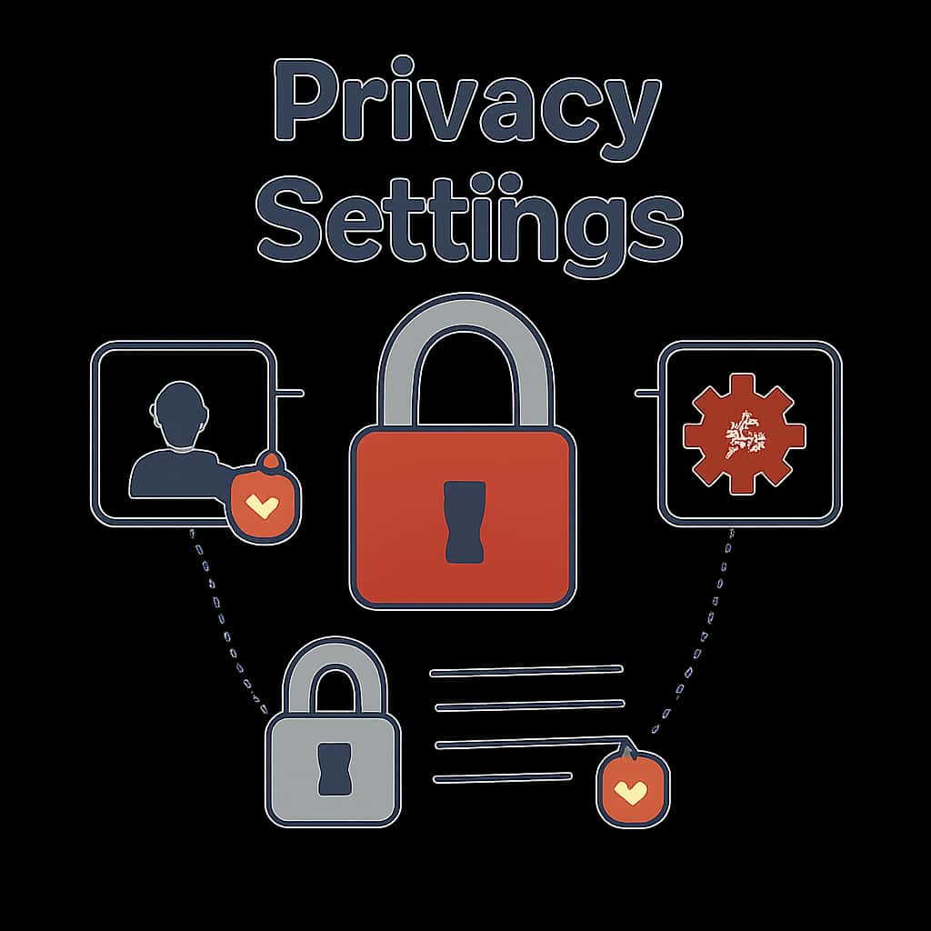 A diagram detailing the functionalities of privacy settings in Indclub.