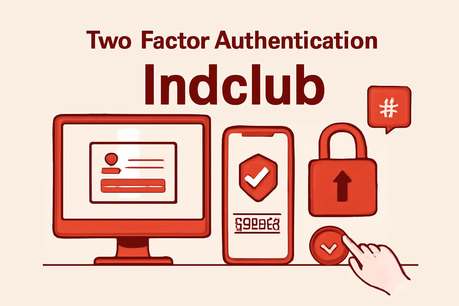 An informative visual representation of Indclub Two-Factor Authentication in action.