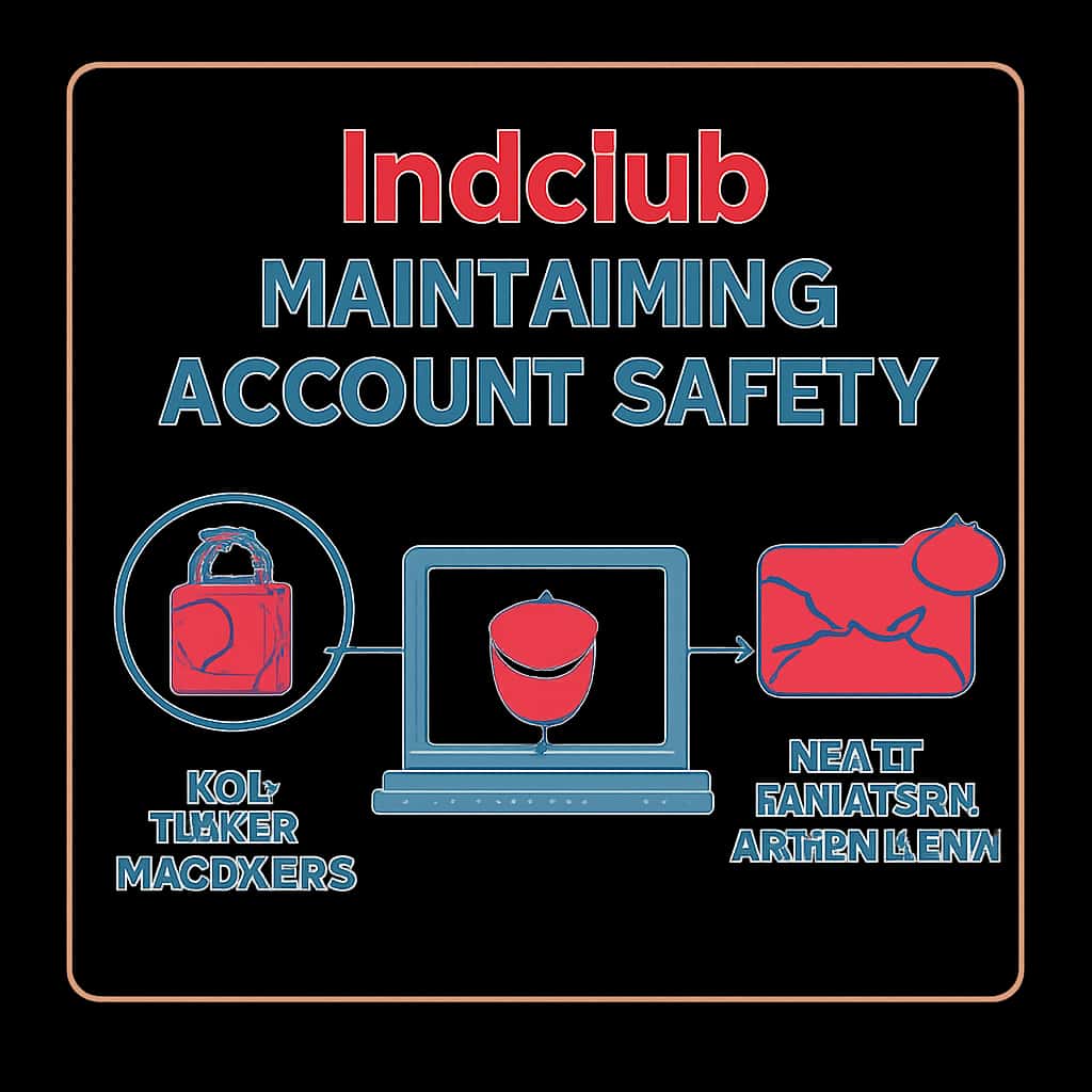 An educational diagram illustrating account safety measures for Indclub.